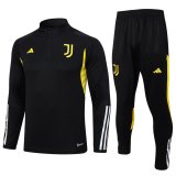 23/24 Juventus Black Soccer Training Suit Mens