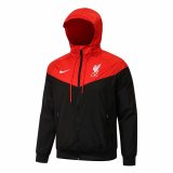 21/22 Liverpool Red/Black All Weather Windrunner Jacket Mens