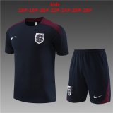 23/24 England Royal Soccer Training Suit Jersey + Short Kids