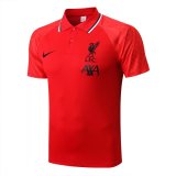 22/23 Liverpool Red Soccer Polo Jersey Mens