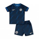 23/24 Chelsea Away Soccer Jersey + Shorts Kids