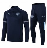 21/22 Manchester City Navy Soccer Training Suit Mens