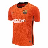2020-21 Barcelona Goalkeeper Orange Man Soccer Jersey