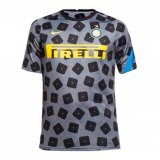 2020-21 Inter Milan Grey Man Soccer Training Jersey