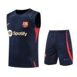 22/23 Barcelona Royal Soccer Training Suit Singlet + Short Mens