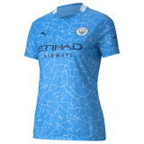 20/21 Manchester City Home Light Blue Womens Soccer Jersey
