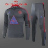 2020-21 Manchester United x Human Race Grey Kids Soccer Training Suit
