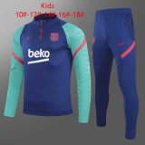 20/21 Barcelona Blue Soccer Training Suit Kids