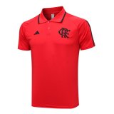 23/24 Flamengo Red Soccer Polo Jersey Mens