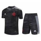 21/22 Flamengo Goalkeeper Black Soccer Kit (Jersey + Short) Mens