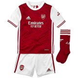 20/21 Arsenal Home Red Kids Soccer Whole Kit (Jersey + Short + Socks)
