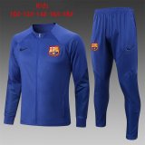 22-23 Barcelona Blue Soccer Training Suit Jacket + Pants Kids