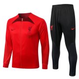 22/23 Liverpool Red Soccer Training Suit Jacket + Pants Mens