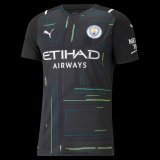 21/22 Manchester City Goalkeeper Black Short Sleeve Mens Soccer Jersey