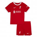 23/24 Liverpool Home Soccer Jersey + Shorts Kids