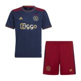 22/23 Ajax Away Soccer Jersey + Shorts Kids