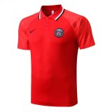 22/23 PSG Red Soccer Polo Jersey Mens