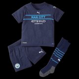 21/22 Manchester City Third Kids Soccer Jersey+Short+Socks
