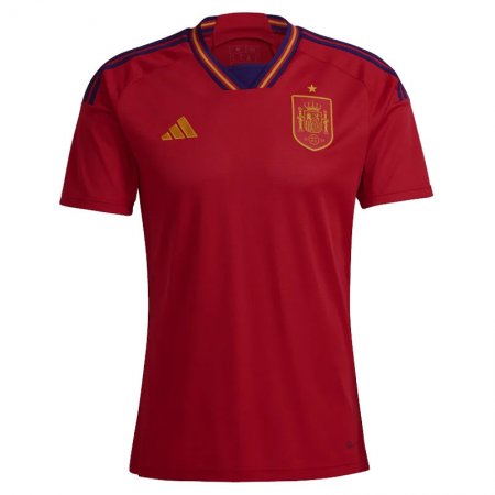 2022 Spain Home Soccer Jersey Mens