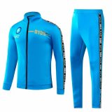 22/23 Napoli Blue Soccer Training Suit Jacket + Pants Mens