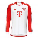 (Long Sleeve) 23/24 Bayern Munich Home Soccer Jersey Mens