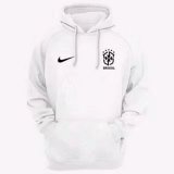 (Hoodie) 2022 Brazil White Pullover Soccer Sweatshirt Mens