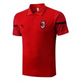 22/23 AC Milan Red Soccer Polo Jersey Mens