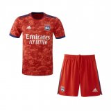 21/22 Olympique Lyonnais Away Soccer Kit Jersey + Shorts Kids