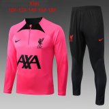 22/23 Liverpool Pink Soccer Training Suit Kids