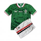 1998 Mexico Retro Home Soccer Jersey + Shorts Kids