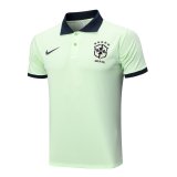 2023 Brazil Green Soccer Polo Jersey Mens