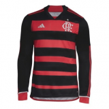 (Long Sleeve) 24/25 Flamengo Home Soccer Jersey Mens