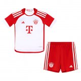 23/24 Bayern Munich Home Soccer Jersey + Shorts Kids