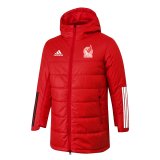 2022 Mexico Red Soccer Winter Cotton Jacket Mens