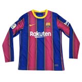 2020-21 Barcelona Home Man LS Soccer Jersey