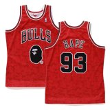 (BAPE - 93) 22/23 Chicago Bulls A Bathing Ape Red Swingman Jersey Mens