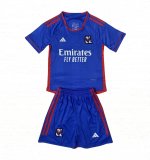23/24 Olympique Lyonnais Away Soccer Jersey + Shorts Kids