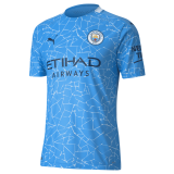 20/21 Manchester City Home Light Blue Man Soccer Jersey