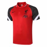 20/21 Liverpool Red - Black Man Soccer Polo Jersey