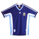 1998 Argentina Retro Away Soccer Jersey Mens