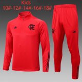 23/24 Flamengo Red Soccer Training Suit Kids