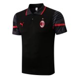 22/23 AC Milan Black Soccer Polo Jersey Mens