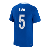 (ENZO #5 Player Version) 22/23 Chelsea Home UCL Soccer Jersey Mens