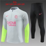 23/24 PSG Light Grey Soccer Training Suit Kids