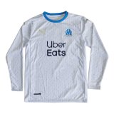2020-21 Olympique Marseille Home Man LS Soccer Jersey