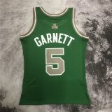 (GARNETT #5) 2007-2008 Boston Celtics Kelly Green Mitchell & Ness Hardwood Classics Jersey Mens