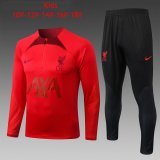 22/23 Liverpool Red Soccer Training Suit Kids