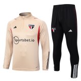 23/24 Sao Paulo FC Beige Soccer Training Suit Mens