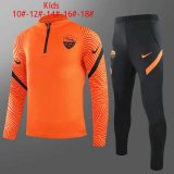 20/21 Roma Orange Kids Soccer Training Suit