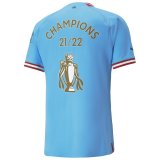 (Champions 21/22) 22/23 Manchester City Home Soccer Jersey Mens